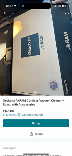 Gtech airram cordless stick - gtech,
